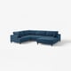 UPPÅKRA 4,5er-Sofa, U-Form, mit Récamiere rechts/Samsala dunkelblau