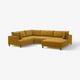 UPPÅKRA 4,5er-Sofa, U-Form, mit Récamiere rechts/Samsala ocker