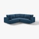 UPPÅKRA Modulecksofa 3-sitzig, Samsala dunkelblau