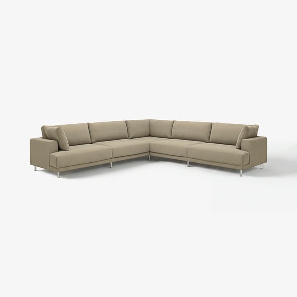 UPPÅKRA Modulecksofa 6-sitzig, Johanneshov braunbeige