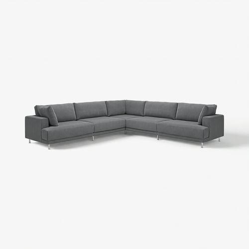 UPPÅKRA Modulecksofa 6-sitzig, Johanneshov dunkelgrau