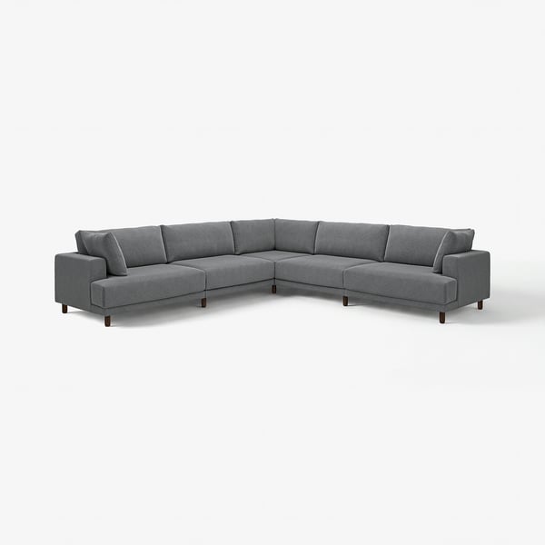 UPPÅKRA Modulecksofa 6-sitzig, Johanneshov dunkelgrau