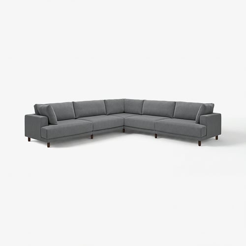 UPPÅKRA Modulecksofa 6-sitzig, Johanneshov dunkelgrau