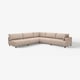 UPPÅKRA Modulecksofa 6-sitzig, ohne Abschluss links/Samsala graubeige
