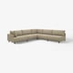UPPÅKRA Modulecksofa 6-sitzig, ohne Abschluss rechts/Johanneshov braunbeige