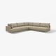 UPPÅKRA Modulecksofa 6-sitzig, ohne Abschluss rechts/Johanneshov braunbeige