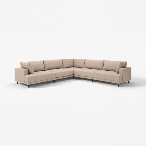 UPPÅKRA Modulecksofa 6-sitzig, Samsala graubeige
