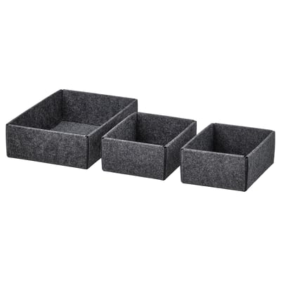 UPPDATERA Box 3er-Set, grau