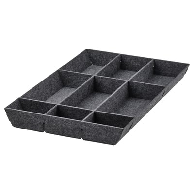 UPPDATERA Einsatz verstellbar, grau, 40 cm