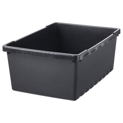 UPPSNOFSAD Box, schwarz, 35x25x14 cm/9 l