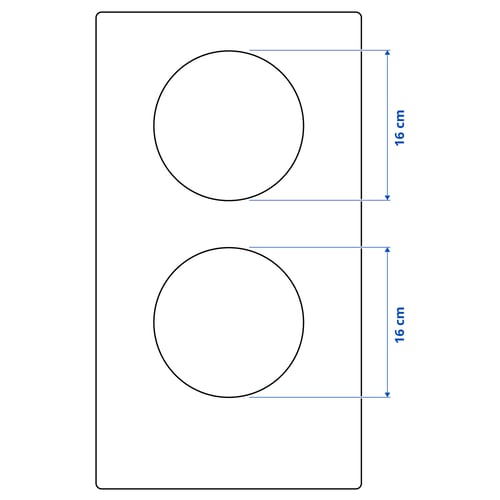 VÄLBILDAD Induktionskochfeld, IKEA 300 schwarz, 29 cm