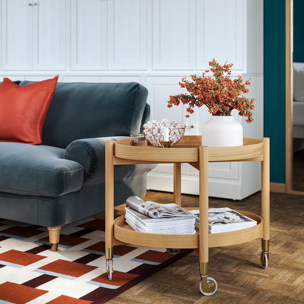 VALNÄS 2er-Sofa, Alhamn dunkel graublau