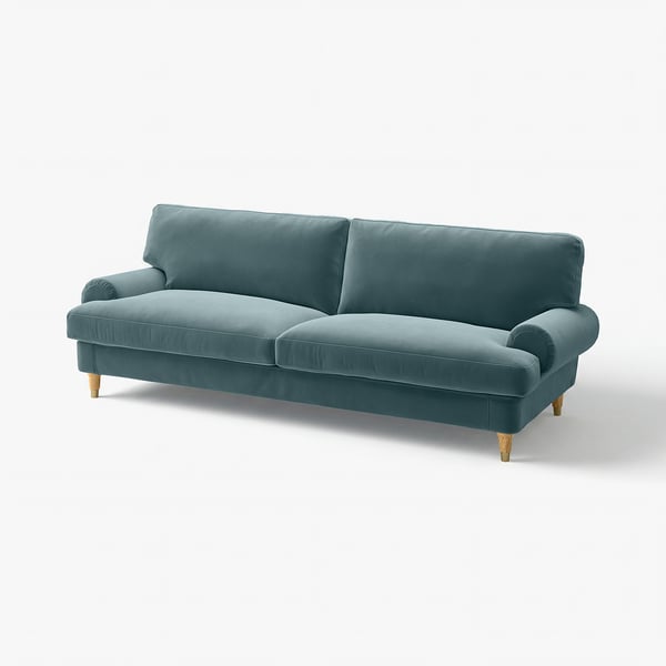 VALNÄS 3er-Sofa, Alhamn dunkel graublau