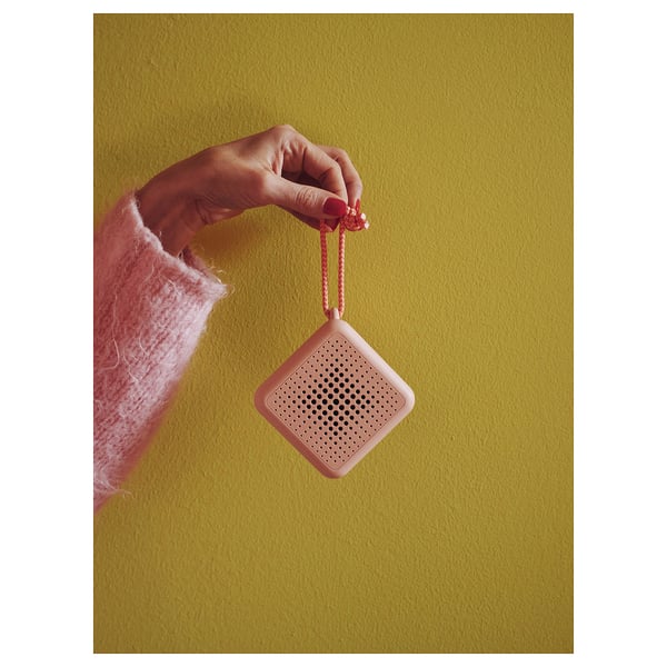 VAPPEBY Bluetooth®-Lautsprecher, tragbar, wasserdicht/rosa