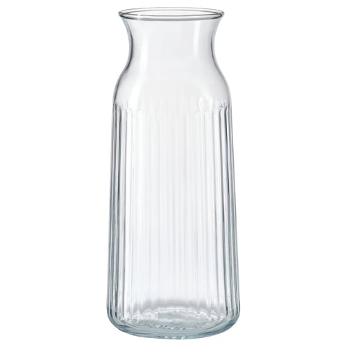 VARDAGEN Karaffe, Klarglas/gemustert, 1.0 l