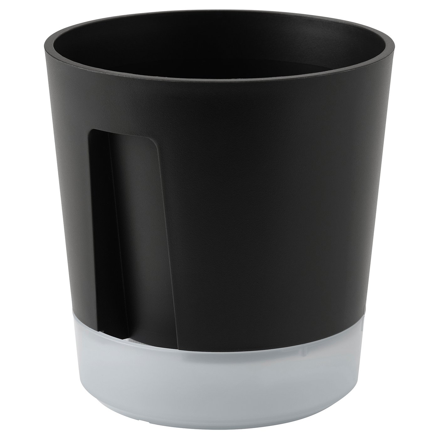 VÅRDTRÄD Selbstbewässerungstopf, drinnen/draußen transparent/anthrazit, 12 cm