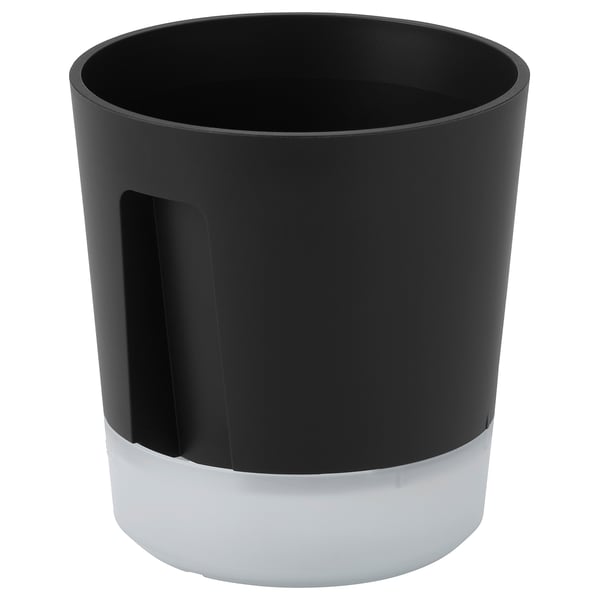 VÅRDTRÄD Selbstbewässerungstopf, drinnen/draußen transparent/anthrazit, 9 cm