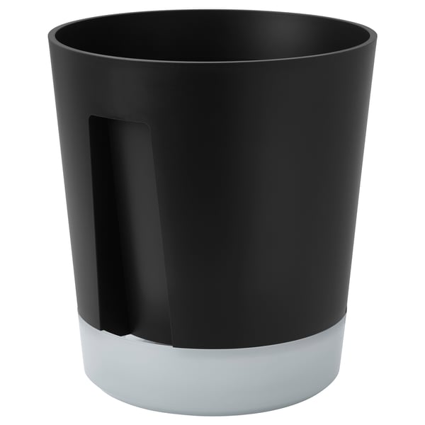 VÅRDTRÄD Selbstbewässerungstopf, drinnen/draußen transparent/anthrazit, 19 cm