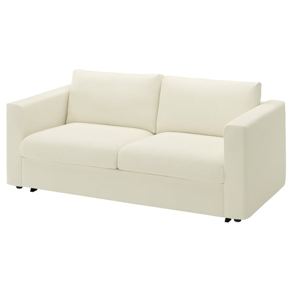 VIMLE 2er-Bettsofa, Johanneshov elfenbeinweiß