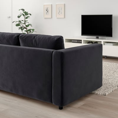 VIMLE 2er-Sofa, Djuparp dunkelgrau