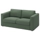 VIMLE 2er-Sofa, Knäbäck graugrün