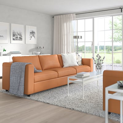 VIMLE 3er-Sofa, Grann/Bomstad goldbraun