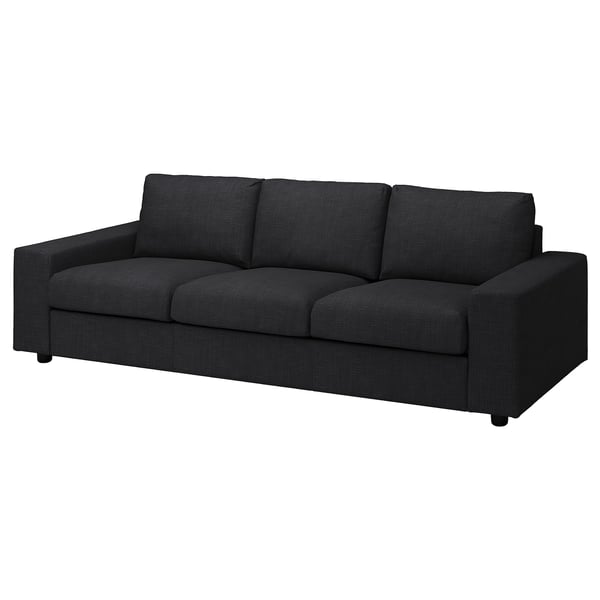 VIMLE 3er-Sofa, mit breiten Armlehnen/Hillared anthrazit