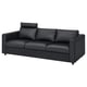 VIMLE 3er-Sofa, mit Nackenkissen/Grann/Bomstad schwarz