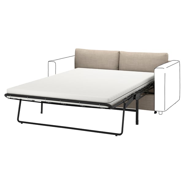 VIMLE Bezug 2er-Bettsofaelement, Hillared beige