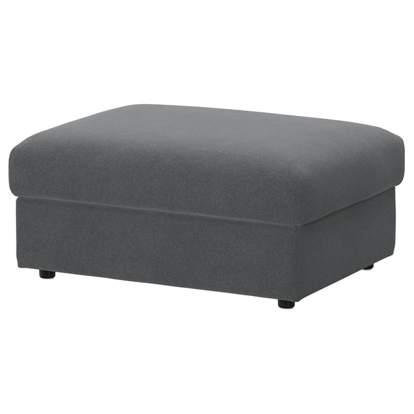 VIMLE Bezug für Hocker mit Aufb., Johanneshov dunkelgrau