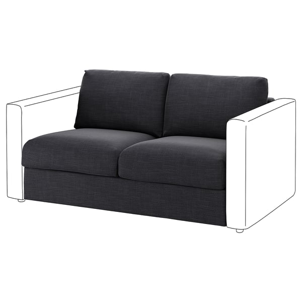 VIMLE Bezug Sitzelement 2, Hillared anthrazit