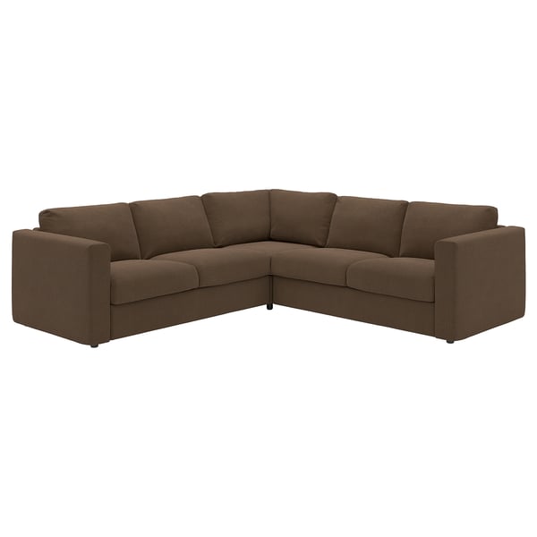 VIMLE Ecksofa 4-sitzig, Mosshed dunkelbraun