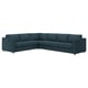 VIMLE Ecksofa 5-sitzig, Hillared dunkelblau