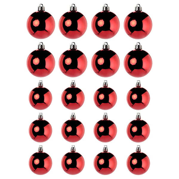 VINTERFINT Baumschmuck 20-tlg., Kugel rot