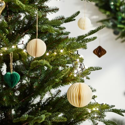 VINTERFINT Baumschmuck 6-tlg., weiß/Papier