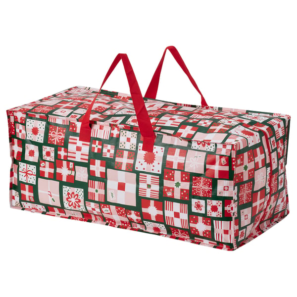VINTERFINT Tasche, Weihnachtsmuster/bunt, 35x73x30 cm/76 l