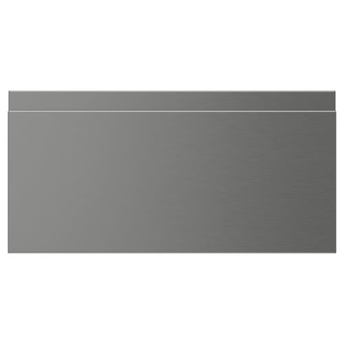 VOXTORP Schubladenfront, Edelstahleffekt, 40x20 cm