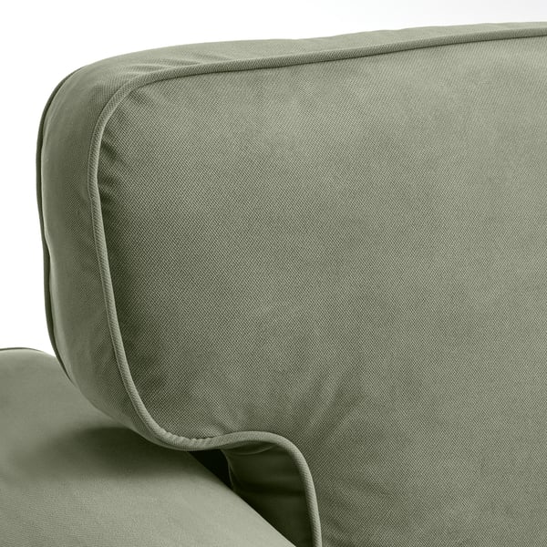 VRETSTORP 3er-Bettsofa, Hakebo graugrün