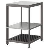 BÅTSKÄR Open kitchen unit, outdoor/dark grey, 60x60 cm