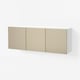 BESTÅ Wall-mounted cabinet combination, white/Riksviken light bronze effect, 180x42x64 cm