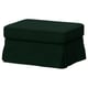 EKTORP Cover for footstool, Tallmyra dark green