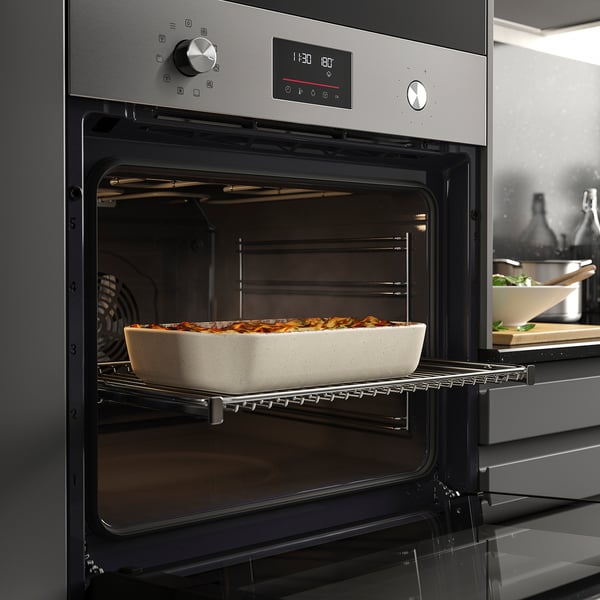 FRILLESBO True fan oven, added steam function bake function/stainless steel colour IKEA 500