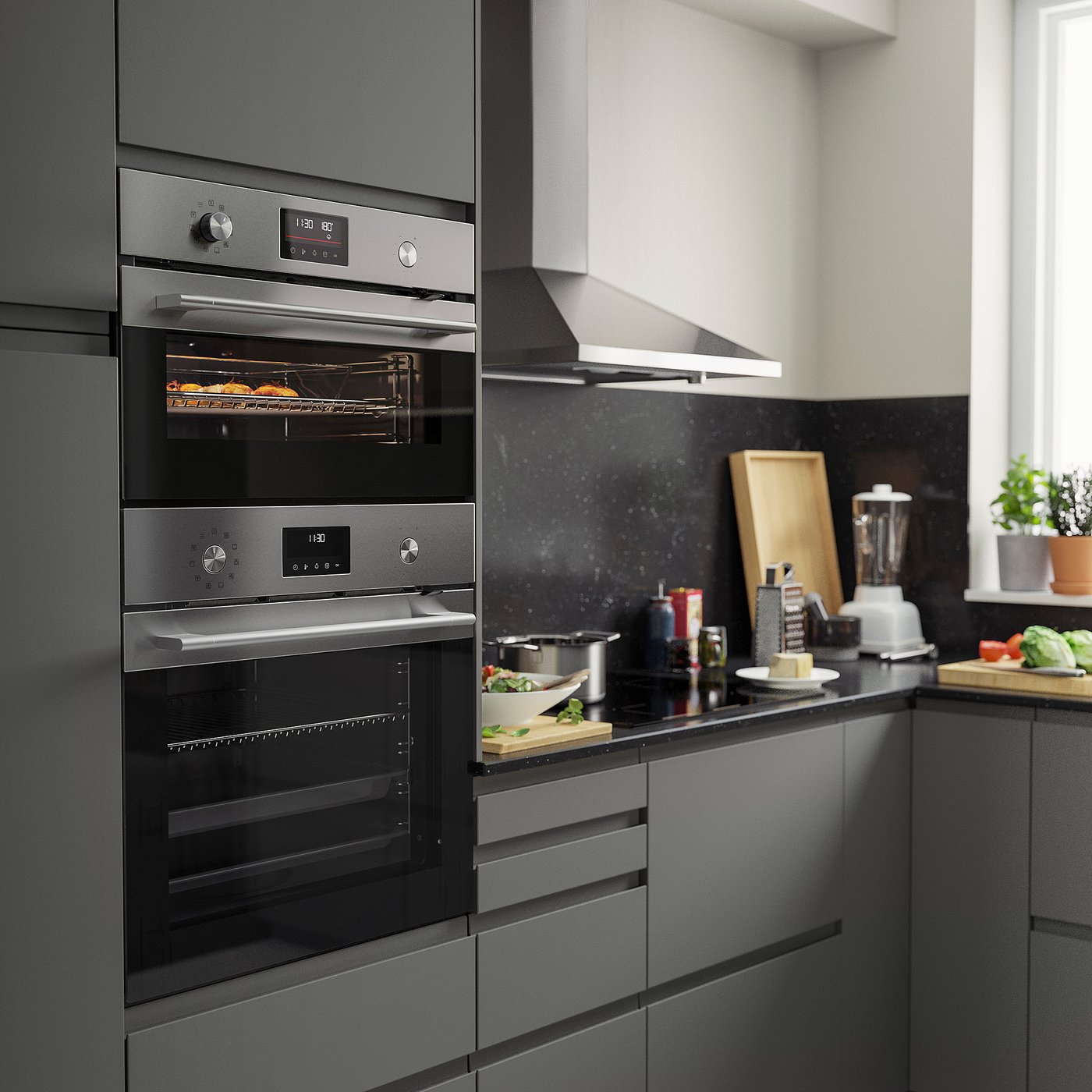 FRILLESBO True fan oven, compact bake function/stainless steel colour IKEA 500