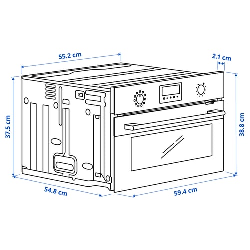 Illustration with measurements for the product: FRILLESBO.