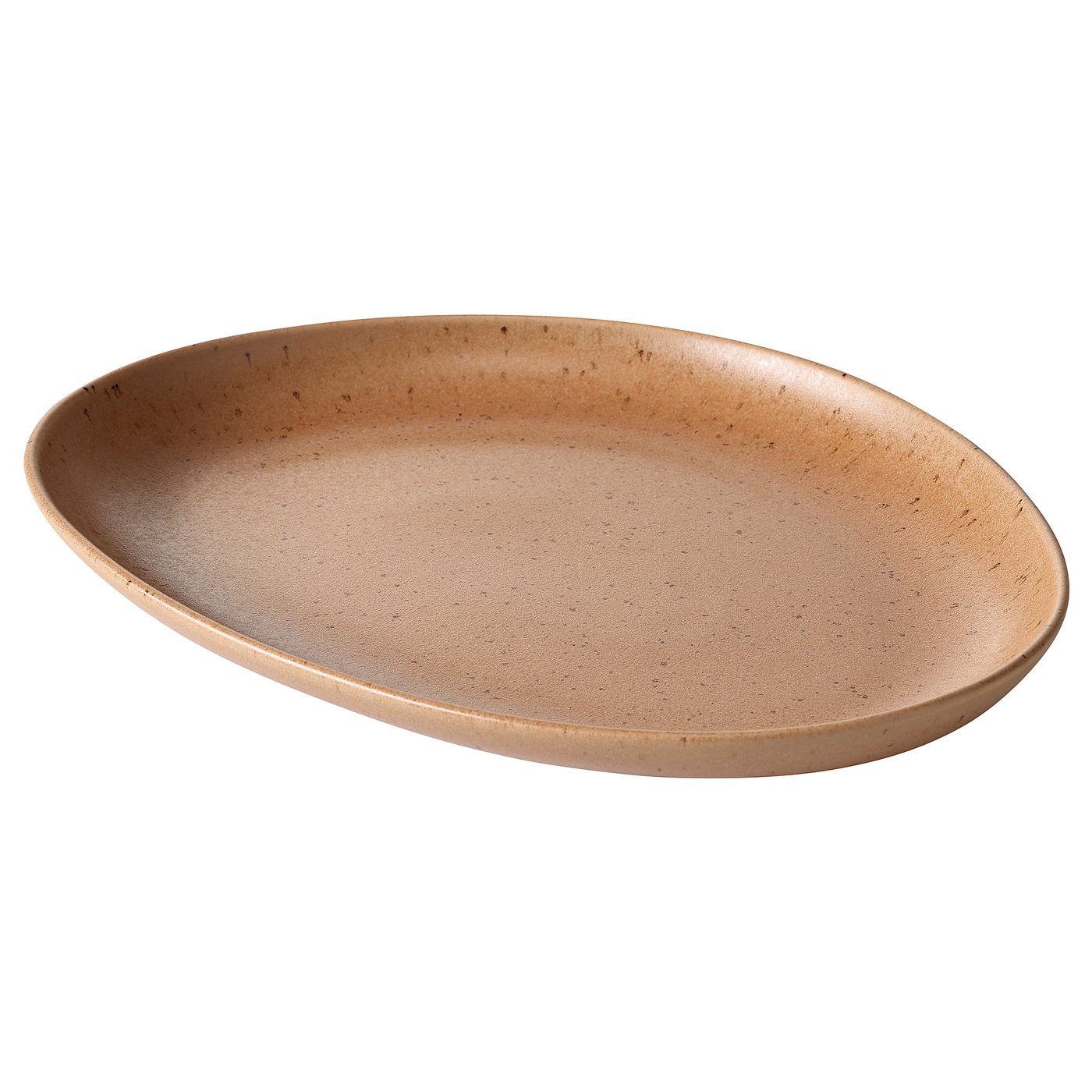 GRÅRÄV Serving plate, medium brown, 30 cm
