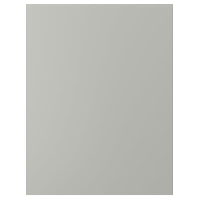 HAVSTORP light grey kitchen panel, square, smooth, light grey acrylic paint, fibreboard.