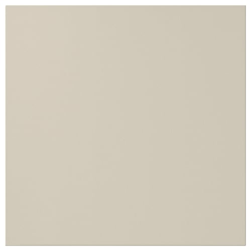 HAVSTORP beige kitchen cabinet door, rectangular, smooth finish.