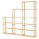 IVAR wooden storage shelf, adjustable shelves, natural finish