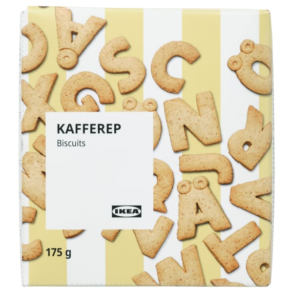Ikea KAFFEREP alphabet cookies, 175g