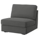 KIVIK grey sofa-bed: compact, armrest-free, perfect for small spaces